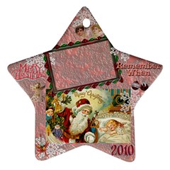 santa remember when 2010 ornament 176 - Ornament (Star)