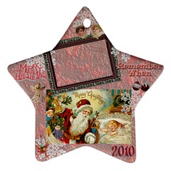 santa remember when 2010 ornament 177 - Ornament (Star)