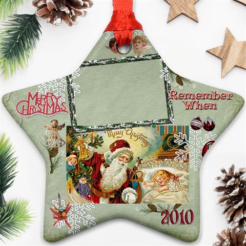 Santa Remember When 2010 Ornament 178 By Ellan Front