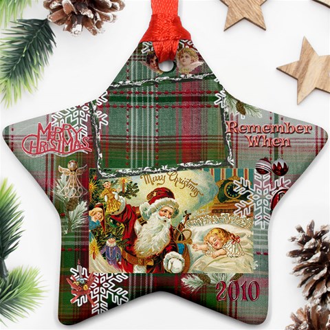 Santa Remember When 2010 Ornament 180 By Ellan Front