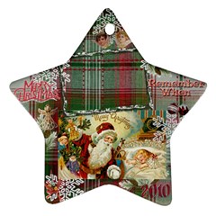 santa remember when 2010 ornament 180 - Ornament (Star)