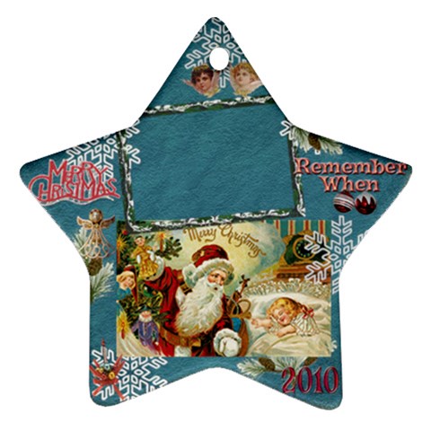Santa Remember When 2010 Ornament 182 By Ellan Front
