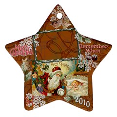 santa remember when 2023 ornament 189 - Ornament (Star)