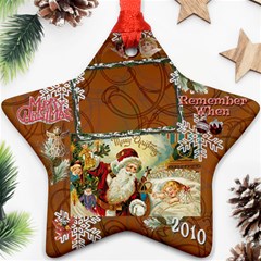 santa remember when 2024 ornament 189 - Ornament (Star)