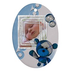 Baby boy - Ornament - Oval Ornament (Two Sides)