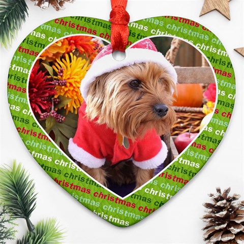 Here Comes Santa Ornament By Mikki Front