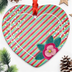 Poinsettia ornament - Ornament (Heart)