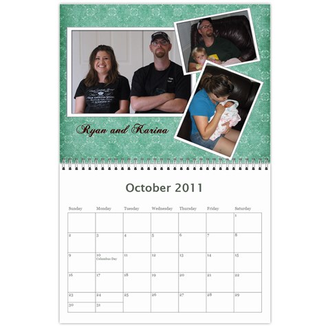 Rayhons Calendar 2011 By Alecia Oct 2011