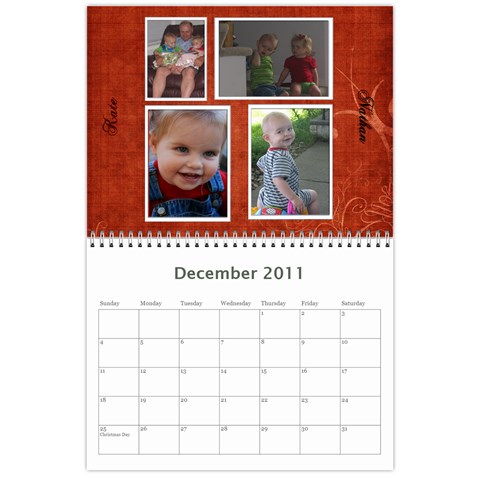 Rayhons Calendar 2011 By Alecia Dec 2011