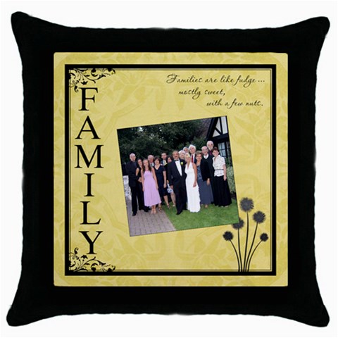 Family Throw Cushion #2 By Lil Front