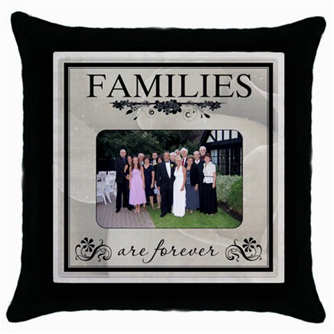 Families Are Forever Throw Cushion By Lil Front
