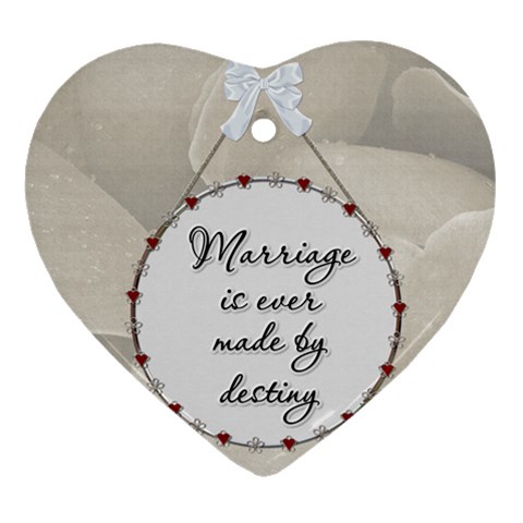 Just Married Ornament By Lil Back