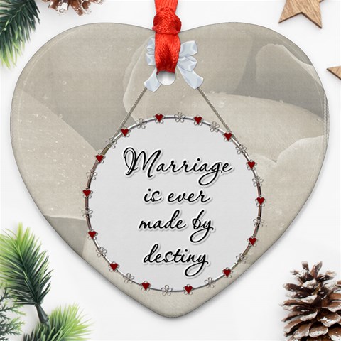 Just Married Ornament By Lil Back