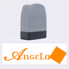 Angela Flower Orange - Name Stamp