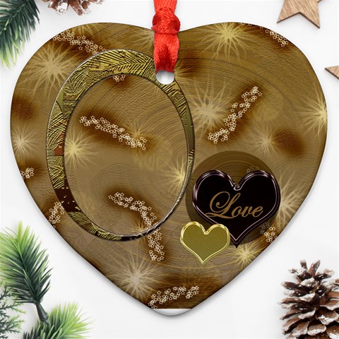 Love Oval1 Ornament By Ellan Front