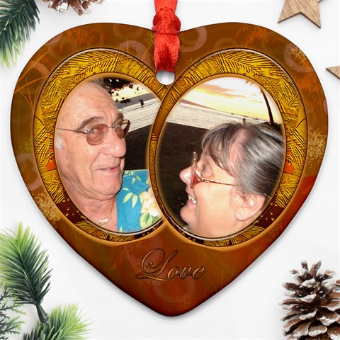 Love Oval2 Ornament By Ellan Front
