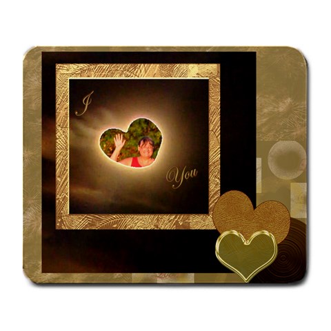 I Heart You Pg 152 Large Mousepad By Ellan Front
