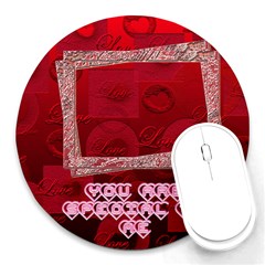 You are special to Me red round mousepad