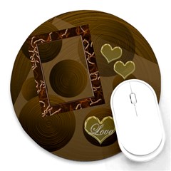 Love Heart 19 round mousepad