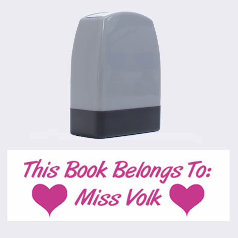 This Book Belongs To Stamp By Nicole Mccracken 1.4 x0.5  Stamp
