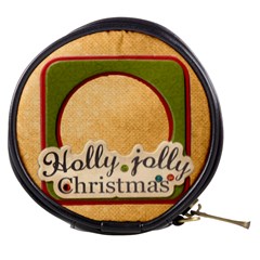 holly jolly christmas mini makeup bag