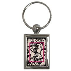 Fantasia Classic Pink Frame Keyring