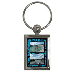 Fantasia Blue Padstowe Twin Frame Keyring