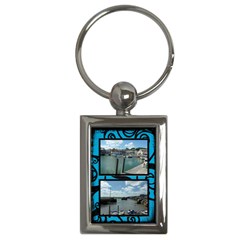 Fantasia blue padstowe twin frame keyring - Key Chain (Rectangle)