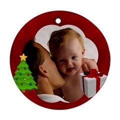 Custom Personalized Photo Ornament - Round Ornament (Two Sides)