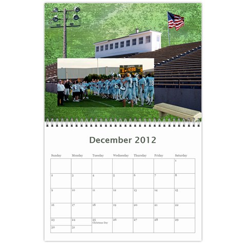 Football Calendar By Spg Dec 2012