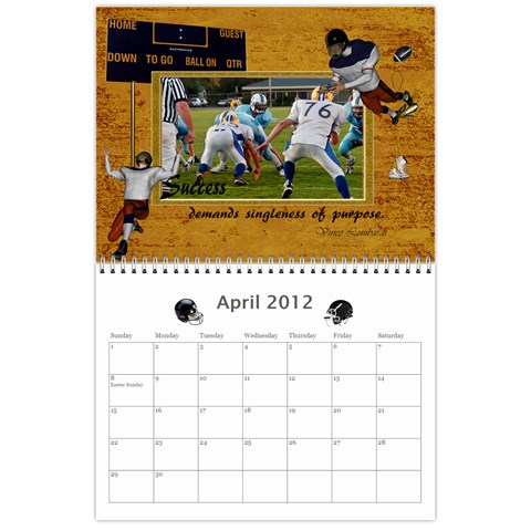 Football Calendar By Spg Apr 2012