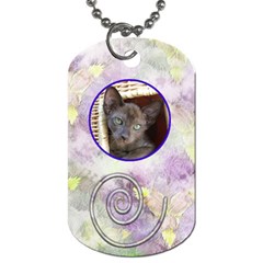 Iris dog chain - Dog Tag (One Side)