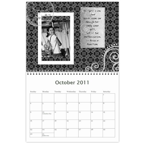 2011 Allen Calendar By Laura Oct 2011
