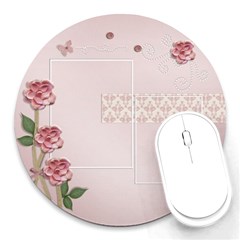 Round Mousepad- template- flowers