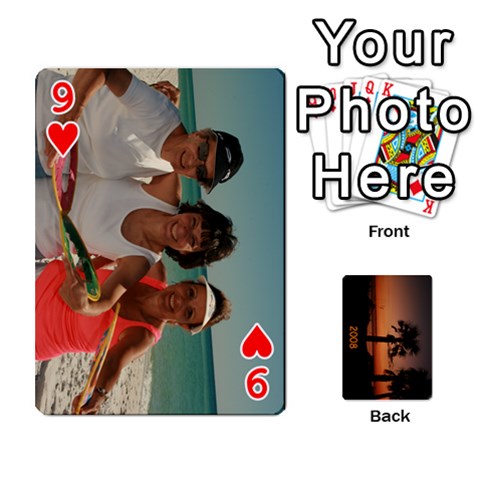Destin 2008 Deck To Order By Pat Front - Heart9