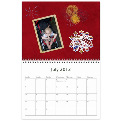 Calendar By Cathy Jul 2012