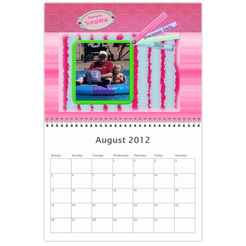 Calendar By Cathy Aug 2012