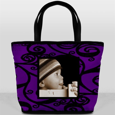 Fantasia Classic Purple Bucket Bag By Catvinnat Back