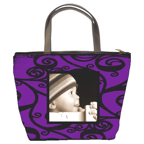 Fantasia Classic Purple Bucket Bag By Catvinnat Back