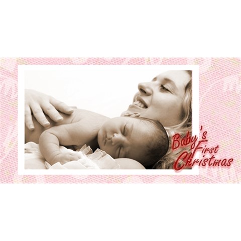 Baby s First Christmas  Girl Photocube By Catvinnat Long Side 1