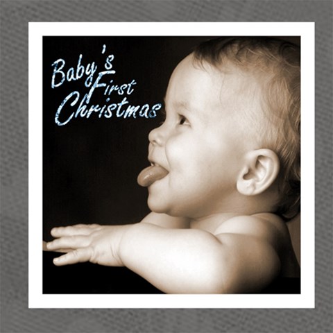 Baby s First Christmas Monochrome Photocube By Catvinnat Side 2