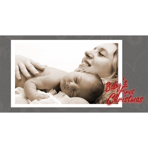 Baby s First Christmas Monochrome Photocube By Catvinnat Long Side 1