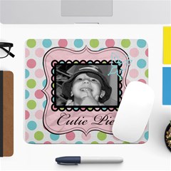 cutie pie mousepad - Large Mousepad