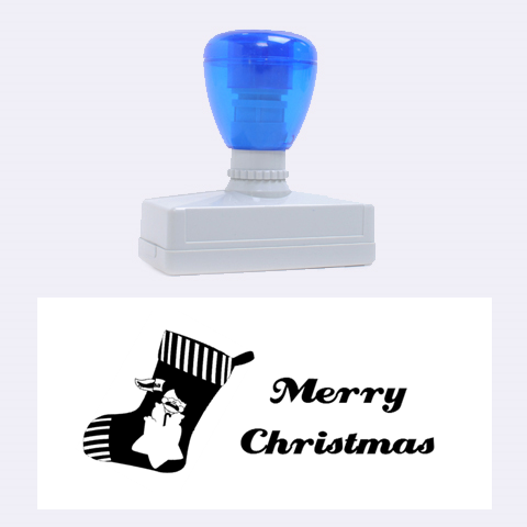 Merry Christmas By Wood Johnson 2.26 x1.05  Stamp