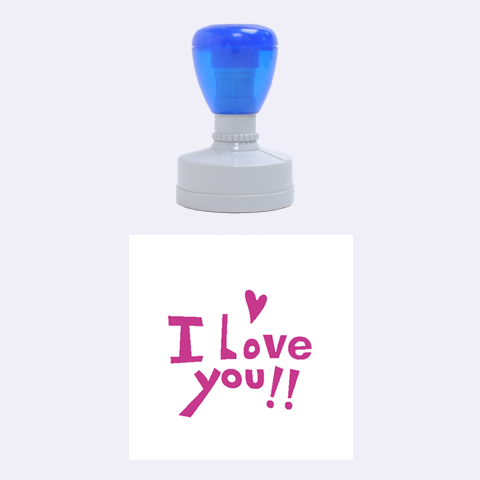 I Love You By Wood Johnson 1.5 x1.5  Stamp