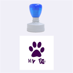 my pet - Rubber Stamp Round (Medium)