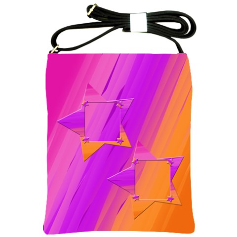 Pink/orange Sling Bag By Add In Goodness And Kindness Front