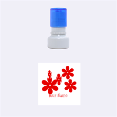 flower - Rubber Stamp Round (Small)