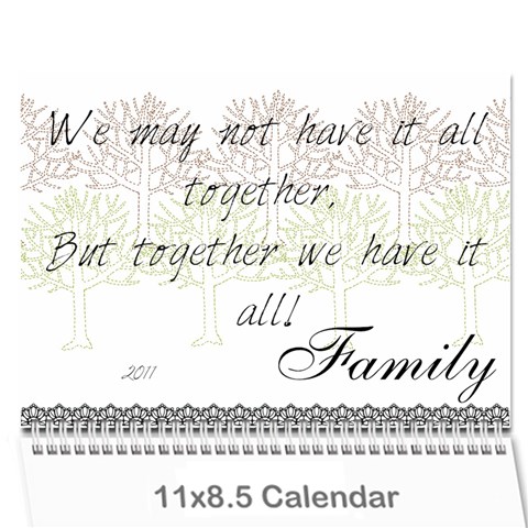 2011 Calendar By Laurie Cover