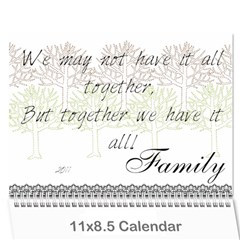 2011 Calendar - Wall Calendar 11  x 8.5  (12-Months)